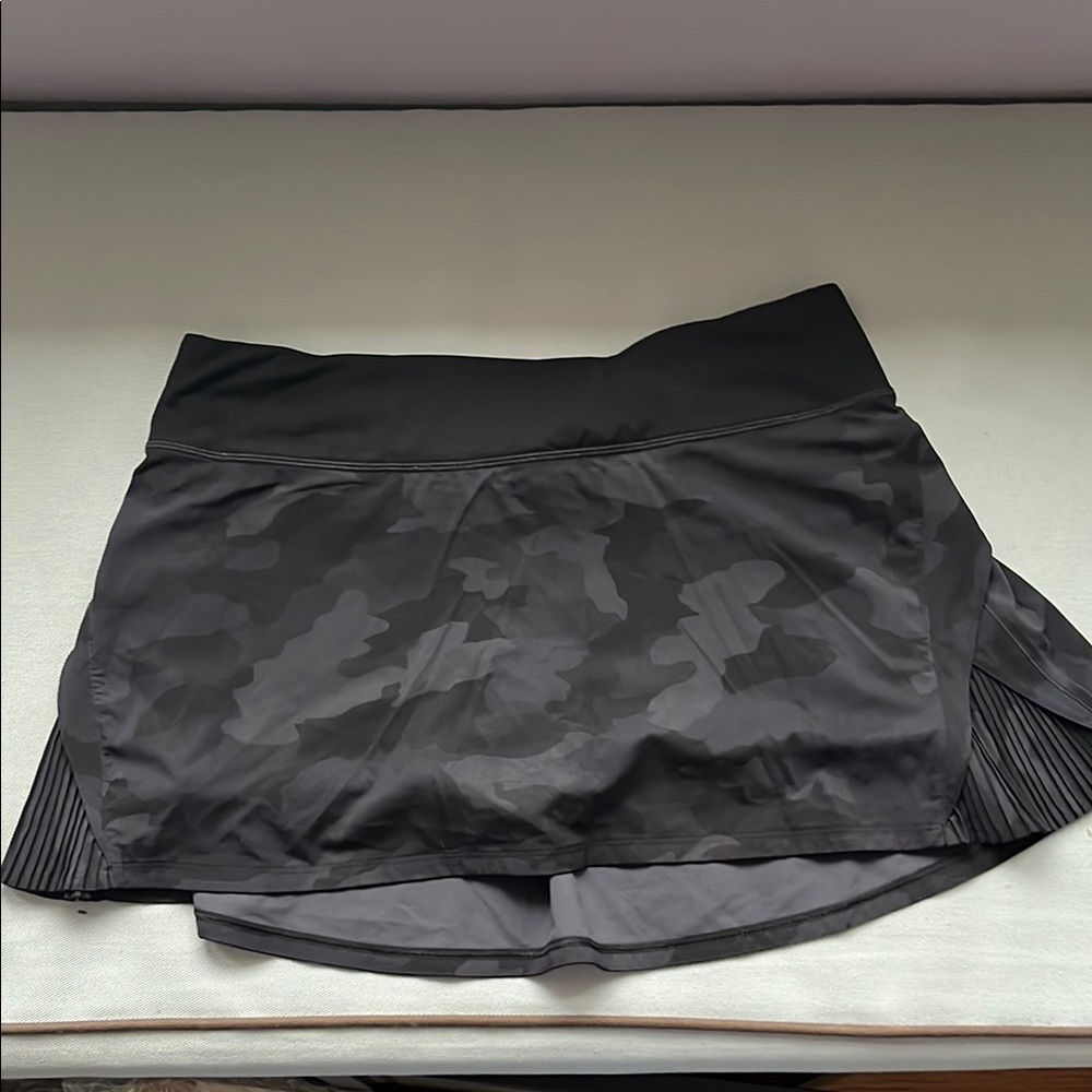 Lululemon Black Camouflage Skort